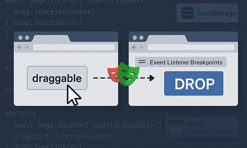 Drag and Drop Between Tabs with Playwright